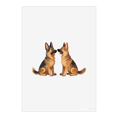 German shepherd pair - 'german, pair'