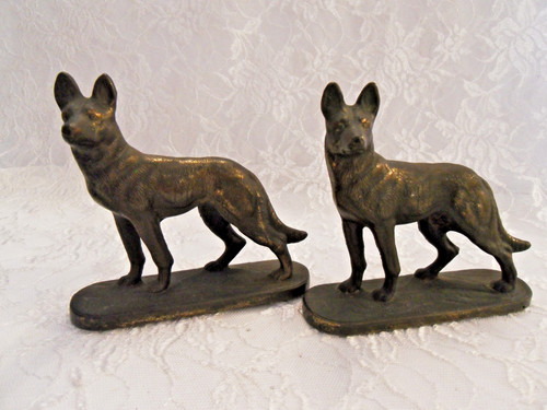 Pair antique cast iron - of,