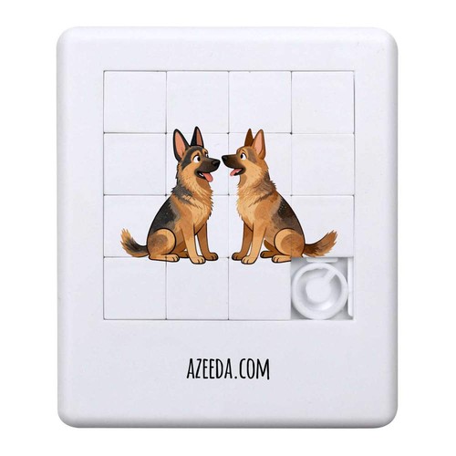 German shepherd pair sliding - 'german,