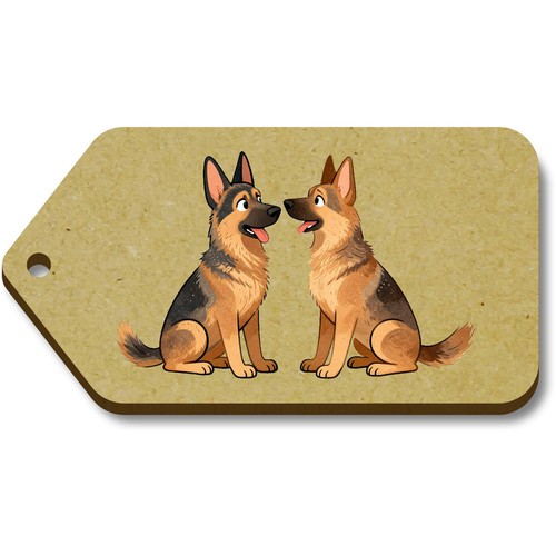 German shepherd pair mdf - pair',