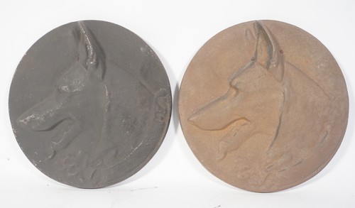 Pair antique iron art - antique,