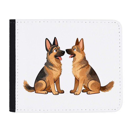 German shepherd pair - shepherd, slim
