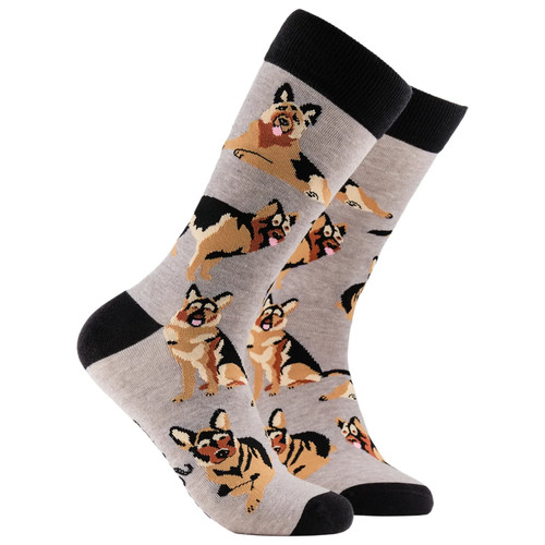 German shepherd dog socks - shepherd,