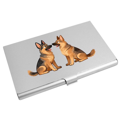 German shepherd pair metal - shepherd, pair'