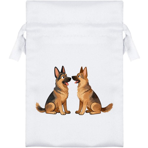 German shepherd pair satin - shepherd,