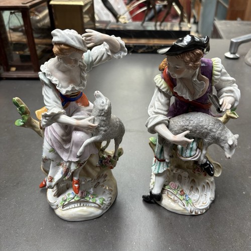 Antique pair sitzendorf - pair,