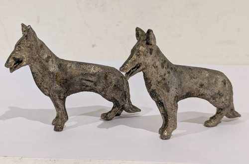 Pair vintage cast - cast, german