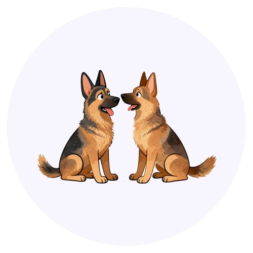 German shepherd pair - 24, x