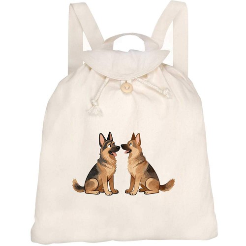 German shepherd pair canvas - 'german, pair'